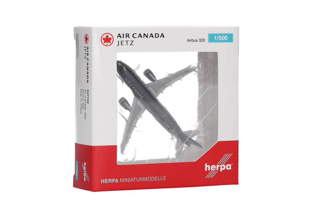 Airbus A320 Air Canada Jetz diecast model Herpa Wings Canada 1