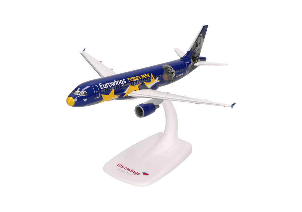 Airbus A320 Eurowings D-ABDQ Plane Model with Stand – 1/200 Scale