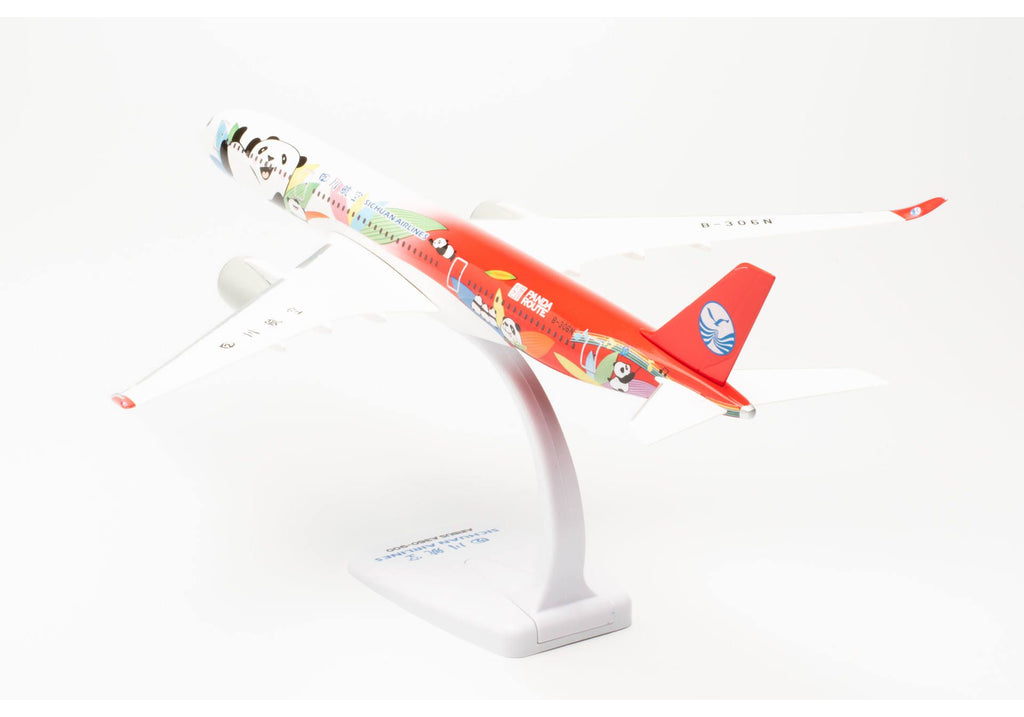 Airbus A350-900 Sichuan Airlines Plane Model with Stand – 1/200 Scale_3