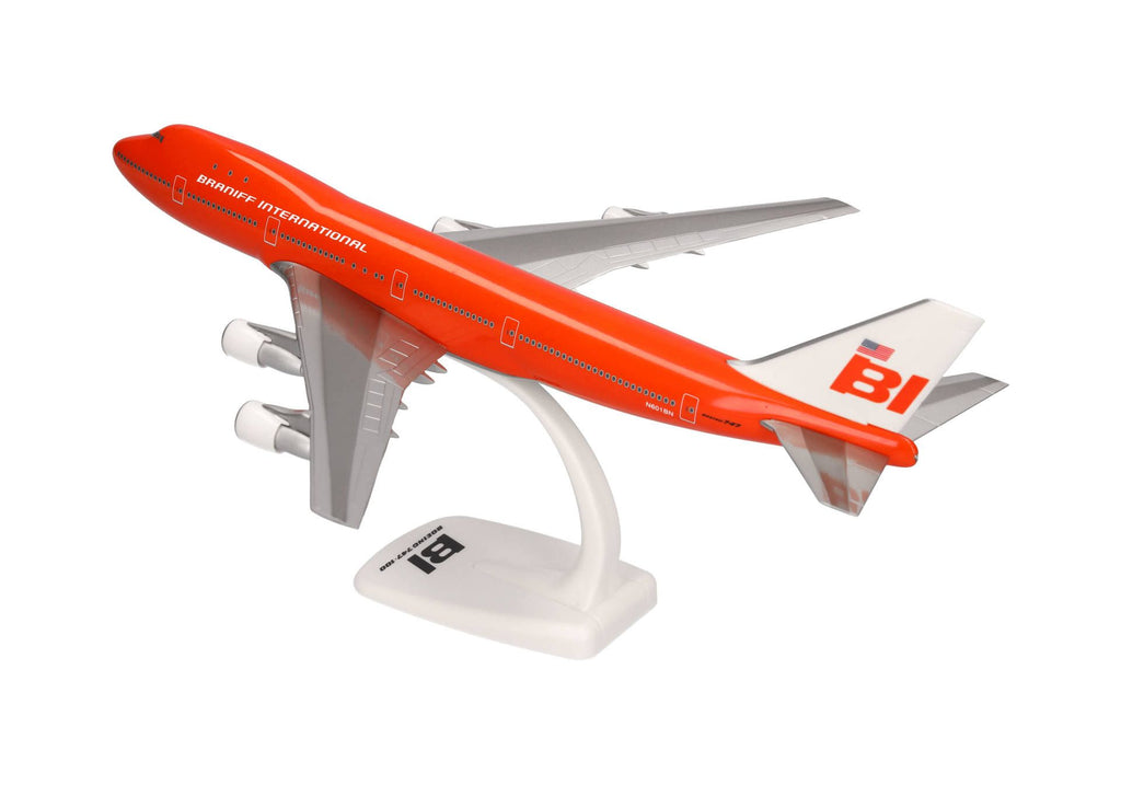 Boeing 747-100 Braniff International N601BN Herpa plane model 3
