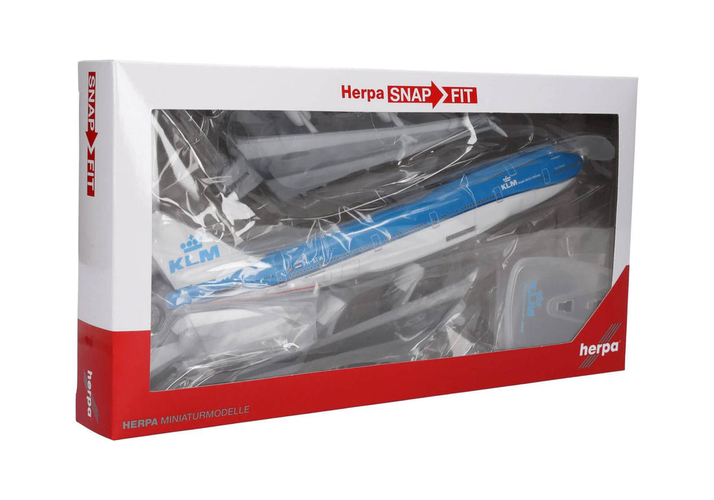 Boeing 747-400M KLM Plane Model with Stand – 1/250 Scale HErpa Wings Erascalemodels 4