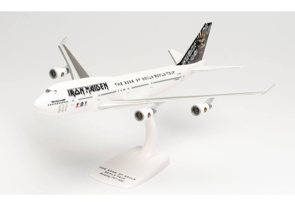 Boeing 747-400 Iron Maiden Plane Model with Stand – 1/250 Scale